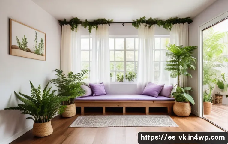 자기 인식을 높이는 명상 방법 - A serene indoor meditation space designed for a Spanish-speaking person, featuring soft natural ligh...